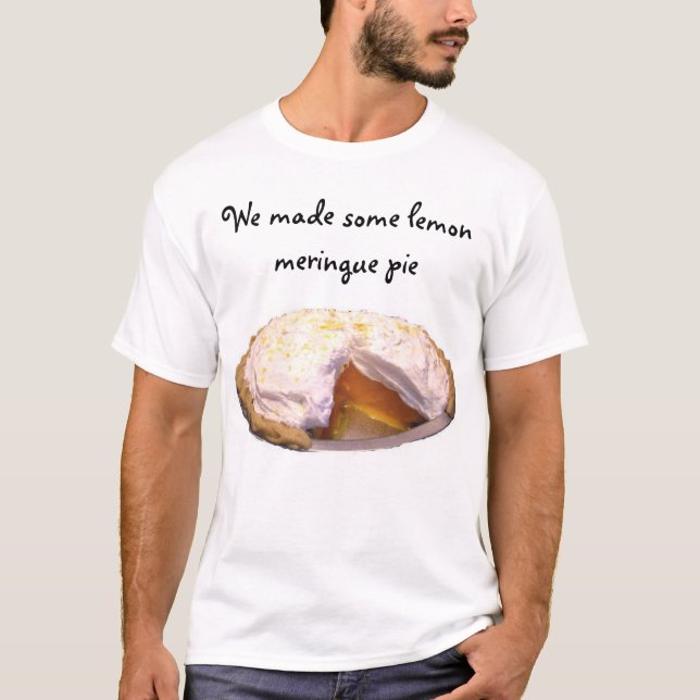 T-shirt Tarte de meringue de citron (Devant)