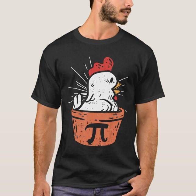 T-shirt Tarte de poulet Pi Day Pie Math Geek 3new14 (Devant)