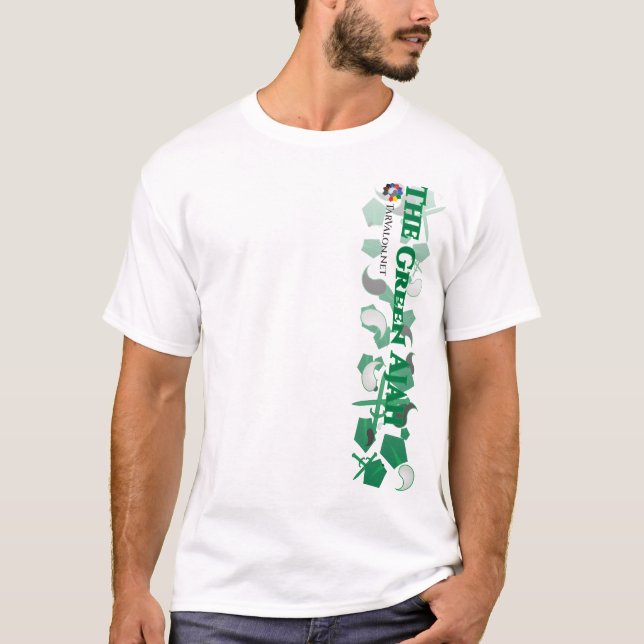 T-shirt TarValon.Net Green Scattered Pennants (Devant)