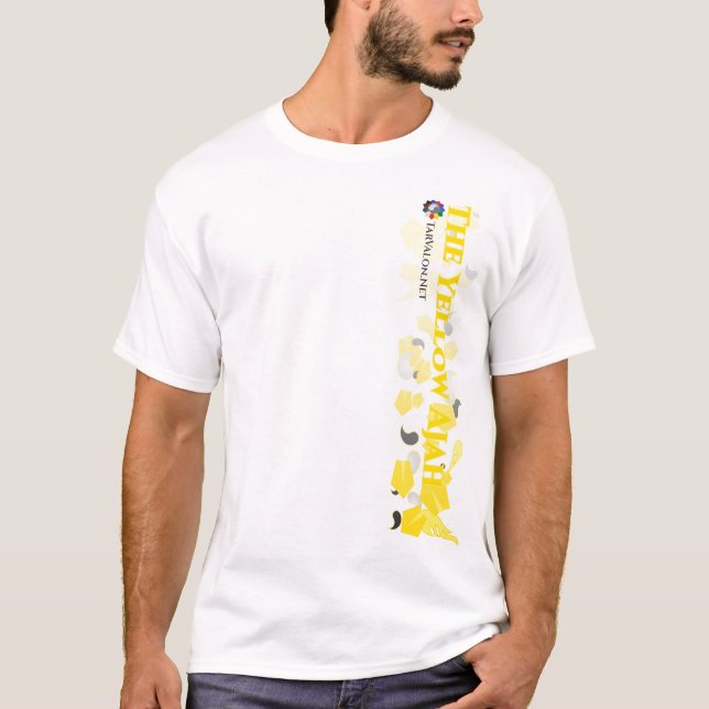 T-shirt TarValon.Net Pennants rayés Jaunes (Devant)