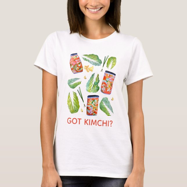 T-shirt T'AS Kimchi ? Aquarelle amusante épicée (Devant)