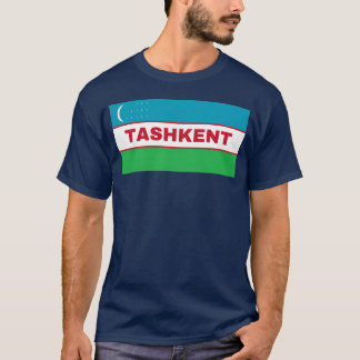 T-shirt Tashkent City en Ouzbékistan garçon au drapeau