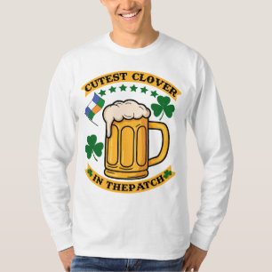 T-shirt Tasse à bière Trèfle le plus mignon Dessin de la S