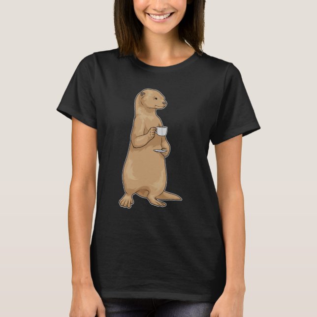 T-shirt Tasse à café Loutre (Devant)