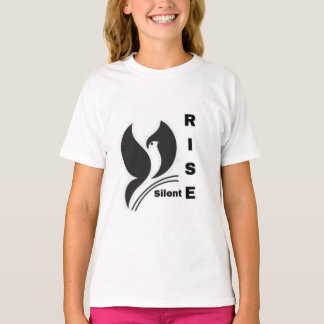 T-shirt Tasse à café noire minimaliste avec logo d'oiseau