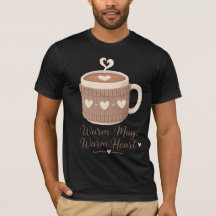 Tasse Chaude Cœur Chaleureux Coupe de Café Tricoté