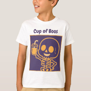 T-shirt Tasse de Boos Mignon squelette Enfant Halloween