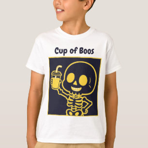 T-shirt Tasse de Boos Mignon squelette Enfant Halloween