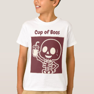 T-shirt Tasse de Boos Mignon squelette Enfant Halloween