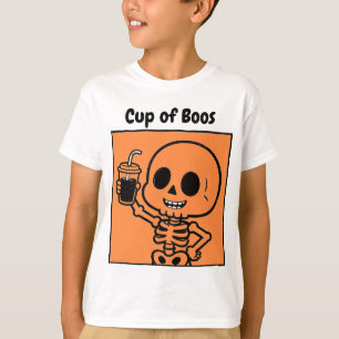 T-shirt Tasse de Boos Mignon squelette Enfant Halloween