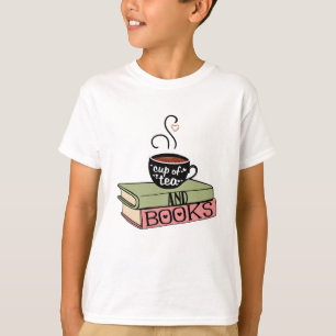 T-shirt Tasse de thé et de livres