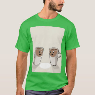 T-shirt Tasses à café rétro vintage