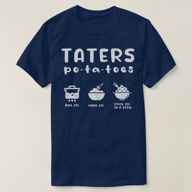 T-shirt Taters Pommes de terre (Design devant)
