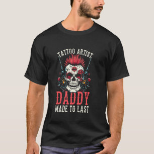 T-shirt Tatouage Artiste Tatouage Tatouage Crâne - Pères D
