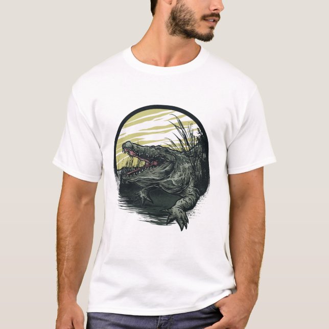 T-shirt tatouage crocodile (Devant)