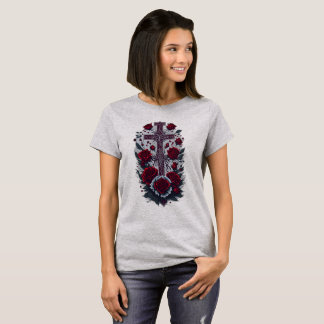 T-shirt Tatouage croix gothique 8