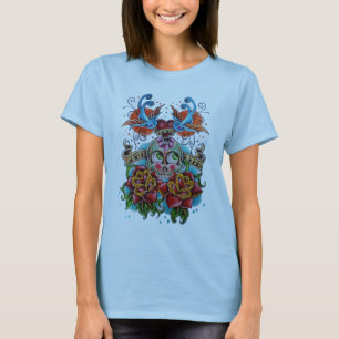 T-shirt Tatouage de crâne de sucre