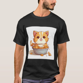 T-shirt Tatouage de tatouage orange dans un bol de tatouag
