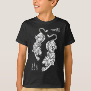 T-shirt Tatouage de tigres Sak Yant Muay Thai Kickboxing A