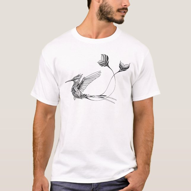 T-shirt Tatouage d'oiseau de Psychedlic (Devant)