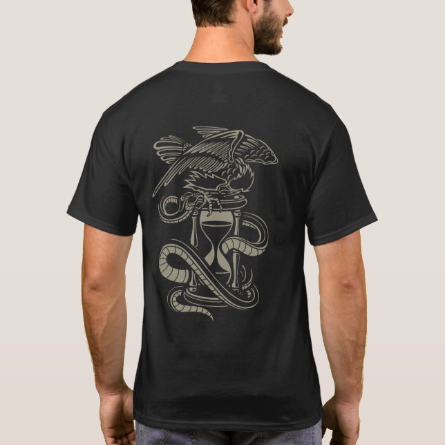 T-shirt Tatouage en sabre de serpent d'aigle (Dos)