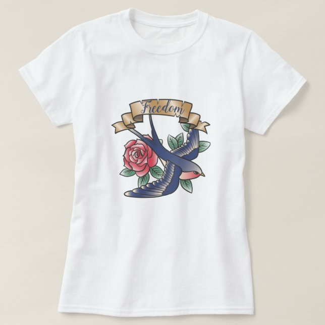 T-shirt Tatouage rétro (Design devant)