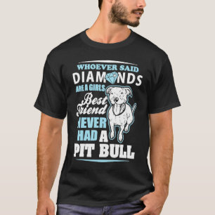 T-shirt Tatouages Pitbulls Diamants Meilleur un Ami Graphi