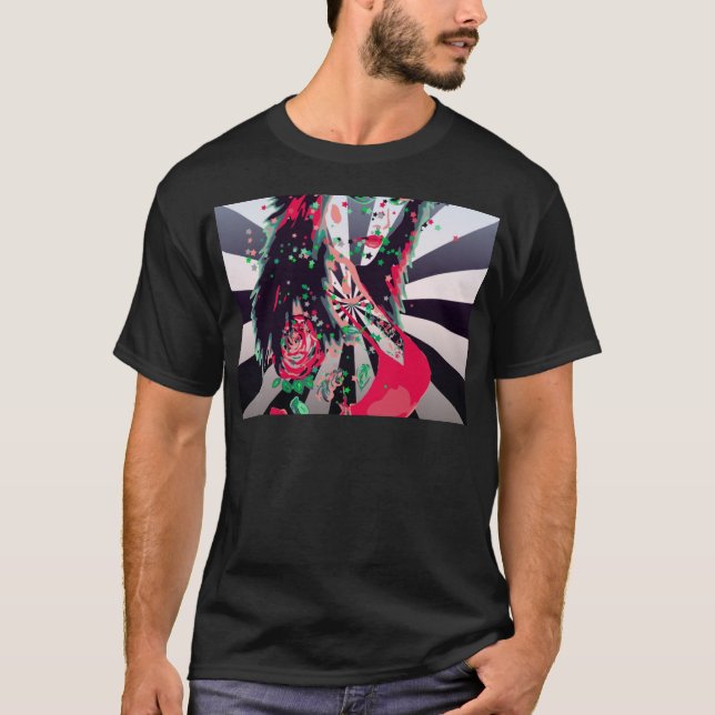 T-shirt Tatouée fille art psychédélique (Devant)