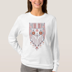 T-shirt Tatreez Palestinien Avec La Palestine Nom Arabe