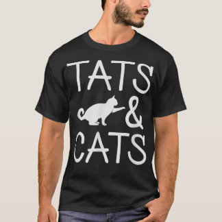 T-shirt Tats & Chats T Tatouage Artiste Tatouage Encre Tat