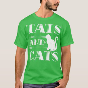 T-shirt Tats Et Chats Tatouage D'Encre Rétro