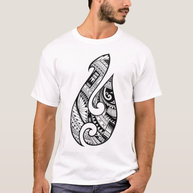 T-shirt Tattoo Maori Traditionnel Et Authentique. Nouvelle (Devant)