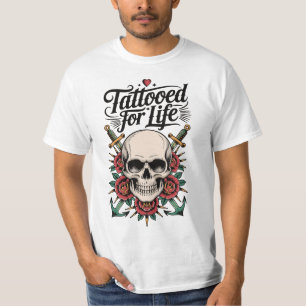 T-shirt Tattooed for Life Totenkopf