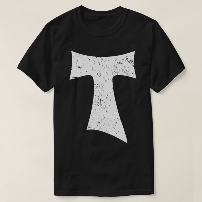 T-shirt Tau Cross Franciscan Saint Anthonys Croix catholiq (Design devant)
