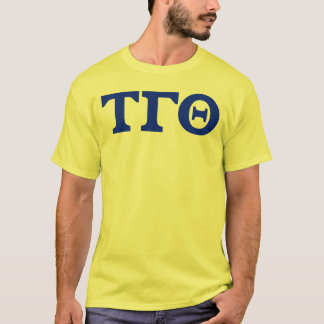 T-shirt Tau Gamma Theta Lettres - Jaune