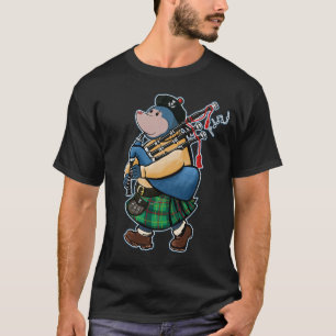 T-shirt Taupe écossaise de Kintyre marchant avec des
