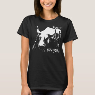 T-shirt Taureau de New York Hommes NY Chemise Souv