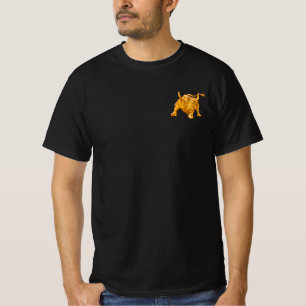 T-shirt Taureau en or avec logo Bitcoin 