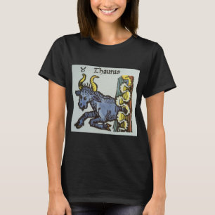 T-shirt Taureau le Taureau, Enseignes Vintage du Zodiaque