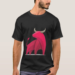 T-shirt taureau rouge
