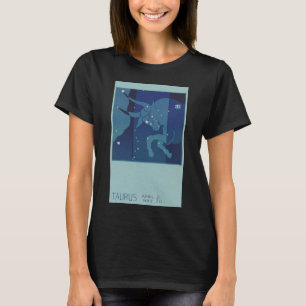 T-shirt Taurus Bull Constellation Astrologie Zodiaque Vint