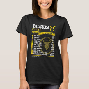T-shirt Taurus Faits merveilleux signe zodiaque Taurus Ann