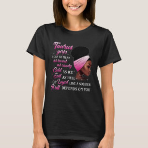 T-shirt Taurus Girl Dépend De Vous Zodiac Anniversaire Noi