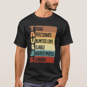 T-shirt Taurus Vêtements Zodiac Signal Faits Horoscope Ast