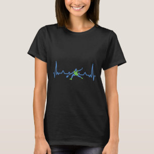 T-shirt Taux cardiaque de Badminton