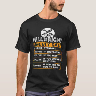 T-shirt Taux horaire du fraisage à taux horaire du travail