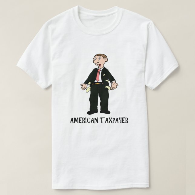 T-shirt Taxable IRS Plaisanterie Humour fiscal Funny Broke (Design devant)