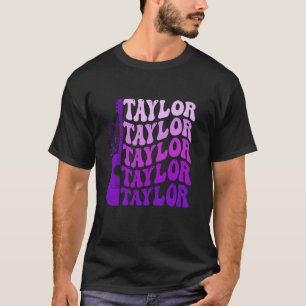 T-shirt Taylor Prénom I Love Taylor Girl Super 80 s V