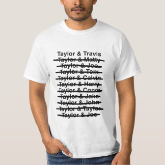 T-shirt Taylor & Travis 02 (Black Text / Black Line)