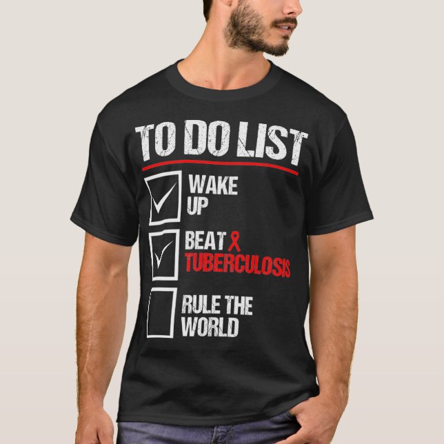T-shirt TB awareness tuberculosis World TB Awareness baris (Devant)
